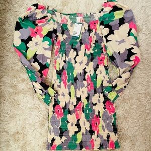 H&M Smocked Fitted Dress